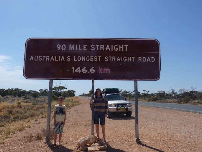 90 Mile Straight Nullarbor Plain, Western end near Balladonia.