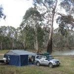 Camping Birdcage Reserve Murrumbidgee River New South Wales Australia