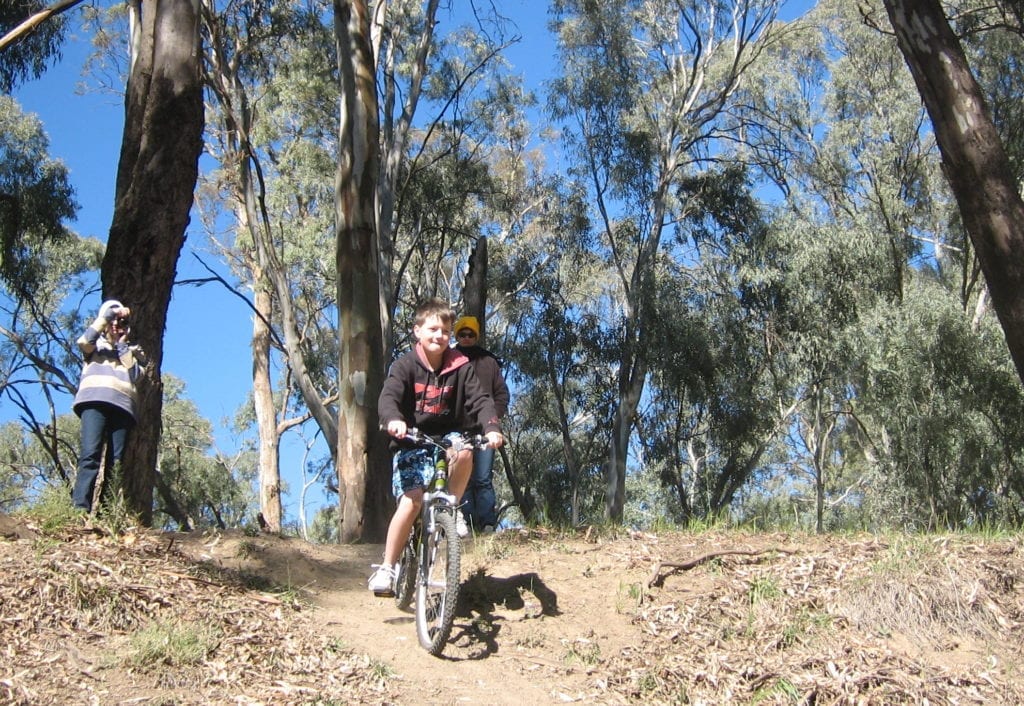 Birdcage Reserve. Camping on the Murrumbidgee River, New South Wales Australia.