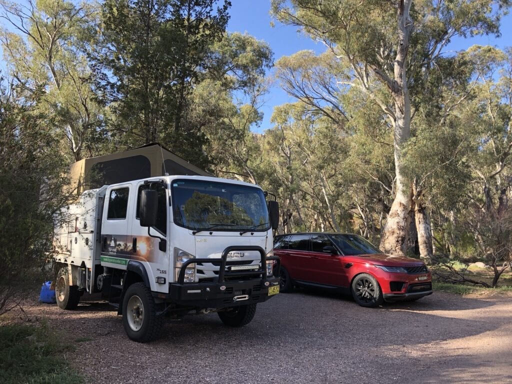 The campsites are huge at Mambray Creek Campground. We shared a site, as we were travelling together.