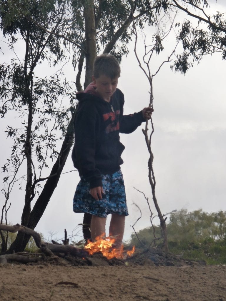 Birdcage Reserve. Camping on the Murrumbidgee River, New South Wales Australia.