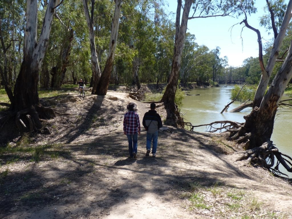 Birdcage Reserve. Camping on the Murrumbidgee River, New South Wales Australia.