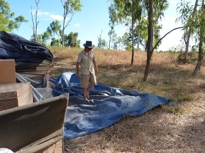 Camping At Walsh River, Burke Developmental Road Channel Country Queensland