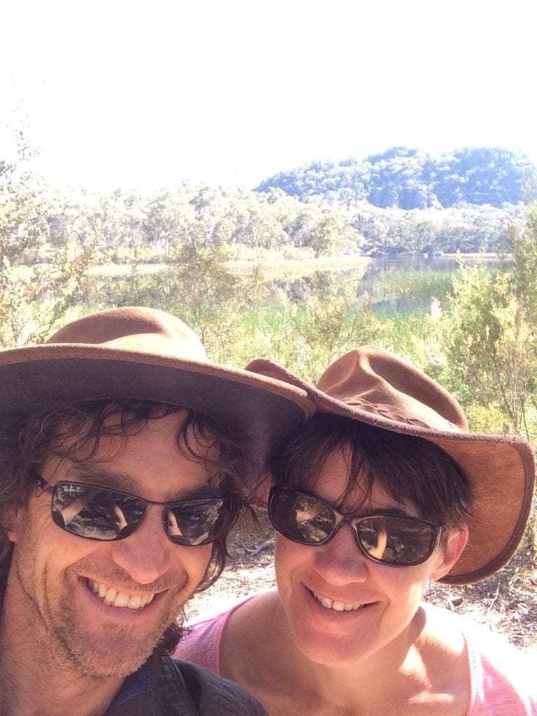 Andrew And Peta Murray, the couple behind the scenes at Top Wire Traveller. We love our remote Australian camping spots!