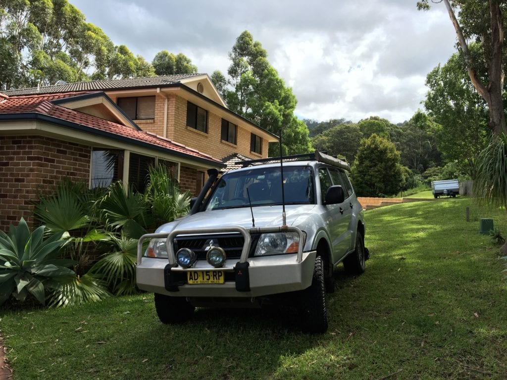 Off-Road Race Vehicle. NP Pajero looking worn out. Ready to be stripped down and used as a rally car