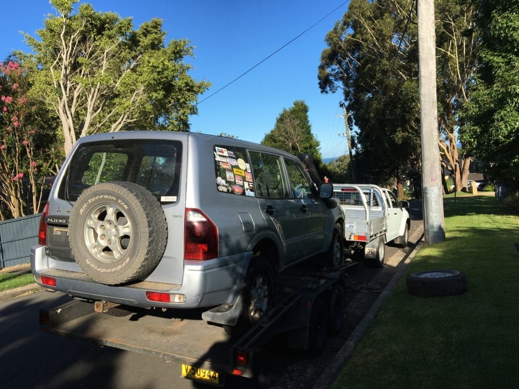 Rally Car Build. NP Pajero Ute