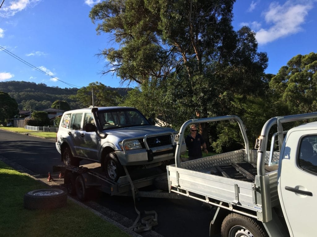 Rally Car Build. NP Pajero Ute