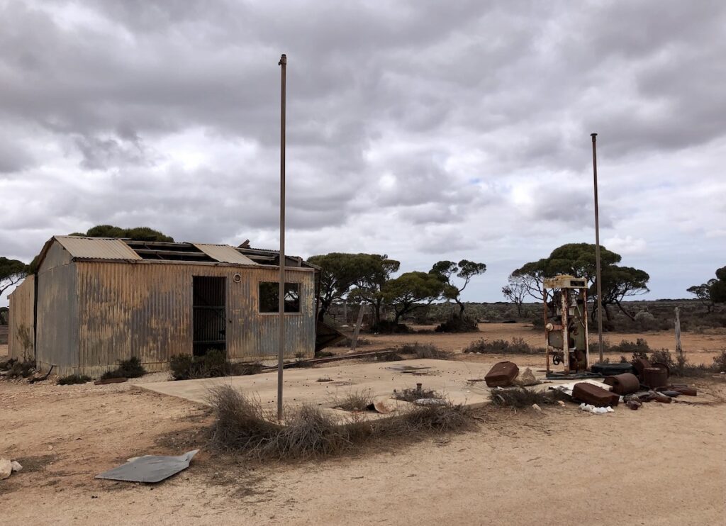 Old fuel bowser at Koonalda Station, Nullarbor Plain SA.