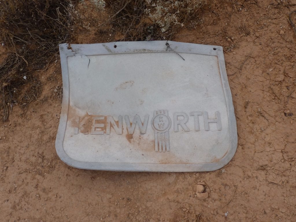 Kenworth Mudflap Koonalda Station Nullarbor Plain