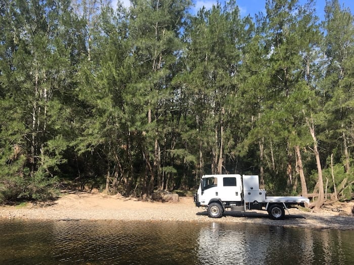 4x4 Off-Road Truck, Isuzu NPS Bendethra NSW Merricumbene Fire Trail