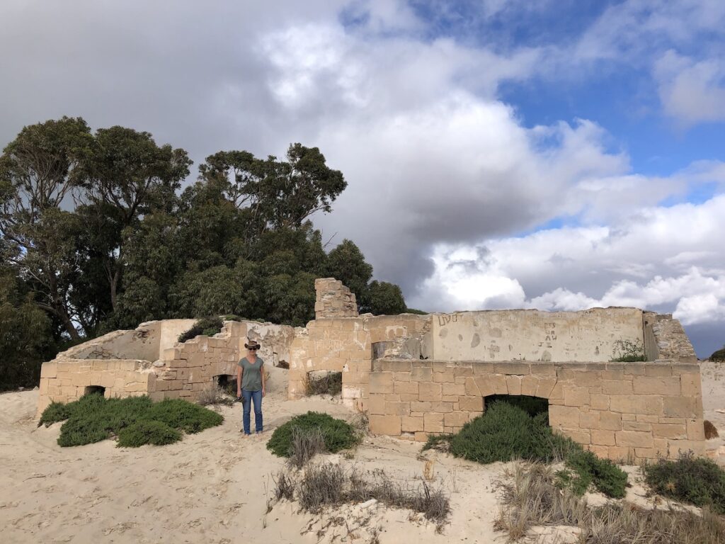 The ruins of the Old Telegraph Station at Eucla W.A.