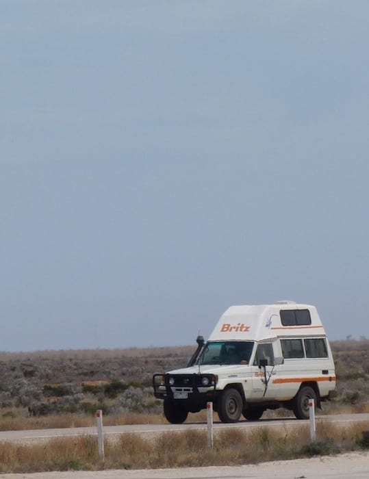 Unusual Travel Destinations - A Lone Traveller On The Nullarbor Plain