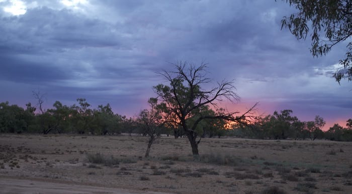 Sunset, Camping Paroo River