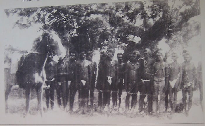 Prisoners At Boab Prison Tree, Derby Western Australia