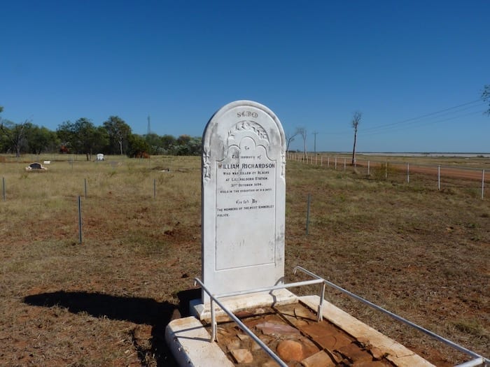 Constable Richardson's grave, Derby WA