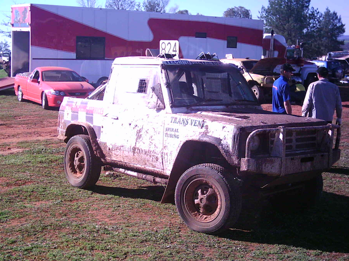 Pajero ute at Condo 750 off road event