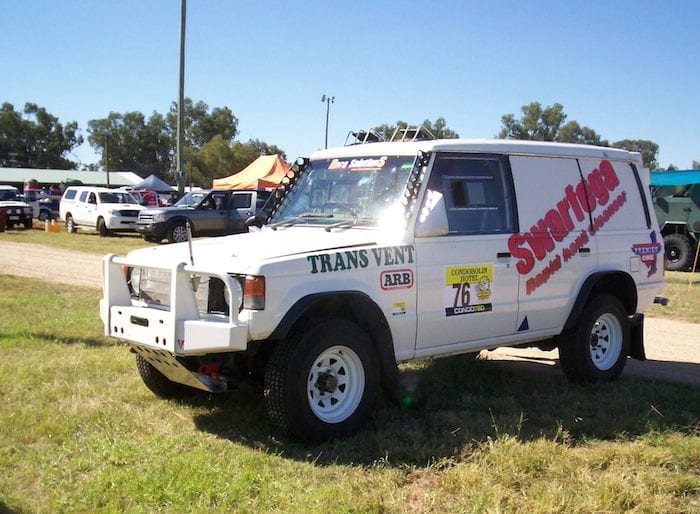 David Glazier's Pajero Race Vehicle at Condo 750