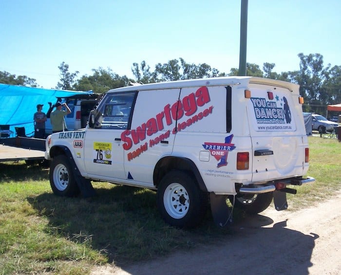 David Glazier's Pajero Race Vehicle at Condo 750