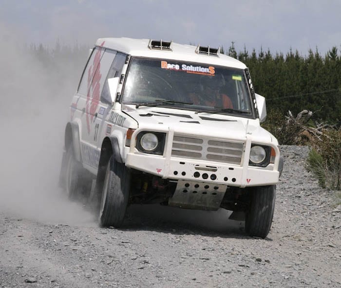 David Glazier's Pajero Race Vehicle