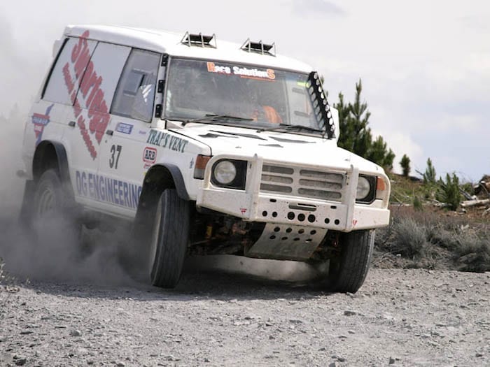 David Glazier's Pajero Race Vehicle