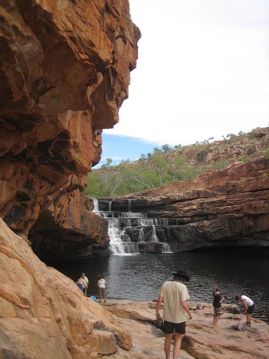 Swimming at Bell Gorge.