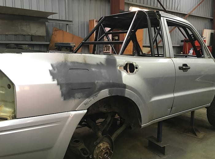 Pajero Ute Conversion. Rear doors welded shut.