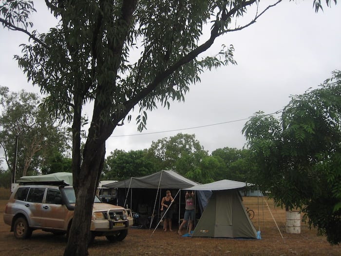 Our campsite at Drysdale River Station.