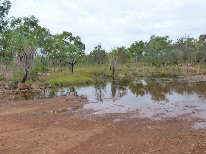 A creek crossing on Kalumburu Road. King Edward River.