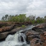 Small waterfall at King Edward River.