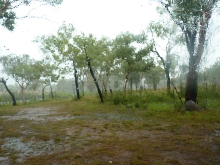 King Edward River Campground was awash. Kalumburu Road.