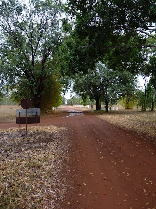 On the way out of Drysdale River Station.