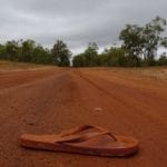 Red dirt and a thong - very Australian! Drysdale River Station.