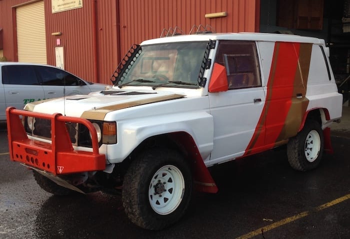 It will never be this clean again. 80s Paint Job Retro Pajero.