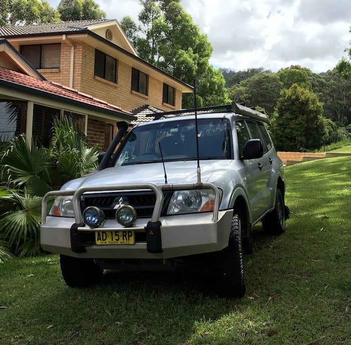 The new donor vehicle - our old NP Pajero. LS1 Engine Swap.