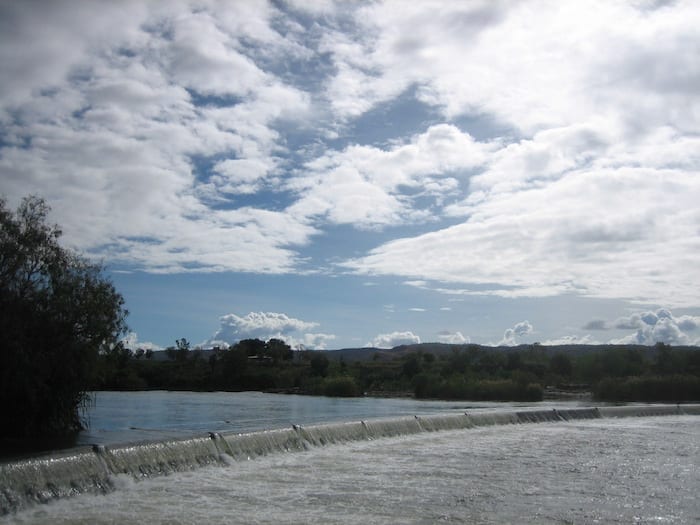 Ivanhoe Crossing near Kununurra at the end of a big Wet season.