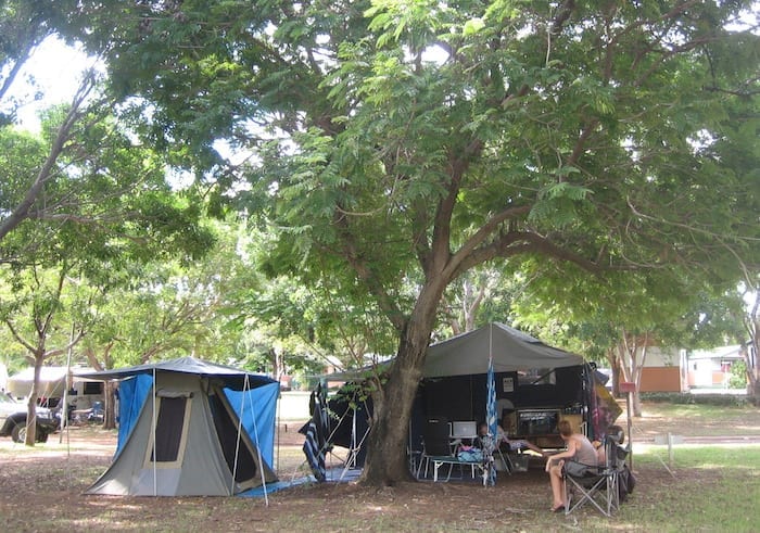 Our shanty town at Big 4 caravan park in Kununurra.