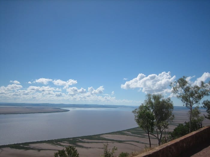 Panoramic views from Five Rivers Lookout. Looking North. Wyndham, Western Australia.