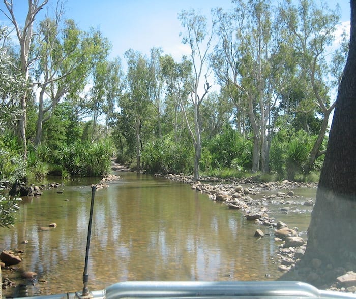 Crossing the Pentecost River at El Questro Station