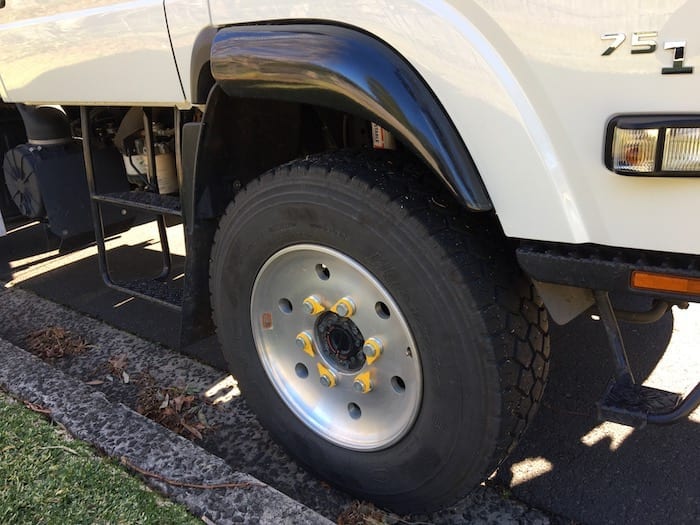 19.5" alloy wheels, wheel nut indicators and front wheel arch flares. Off Road Truck.