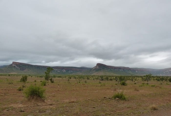 The magnificent Cockburn Ranges. Muddy Gibb River Road.