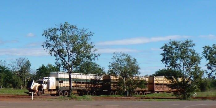 Road train at Kununurra.