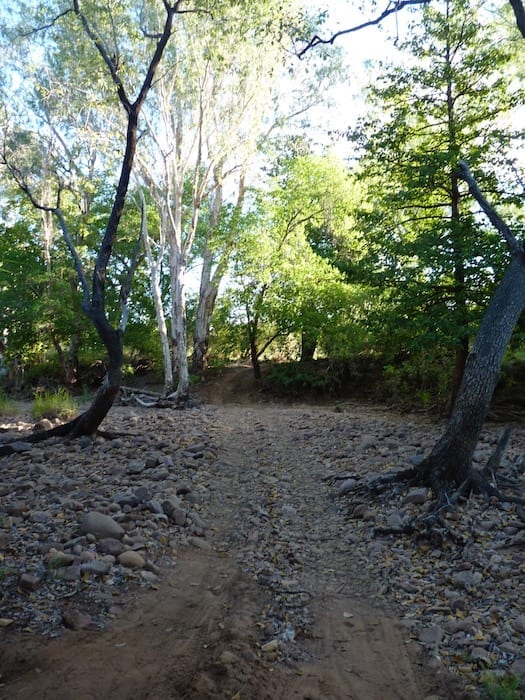 The "driveway" into our private campsite. El Questro Station Kimberleys.