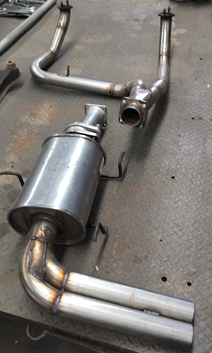 The finished product. Pajero Exhaust System.