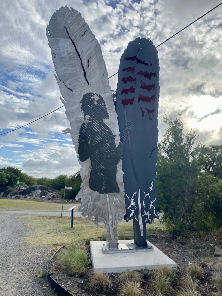 The Reconciliation Sculpture at Cooktown QLD.