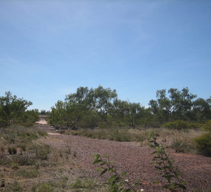 Remnants of the old Stuart Highway at Attack Creek, Northern Territory. Mataranka To Tennant Creek.