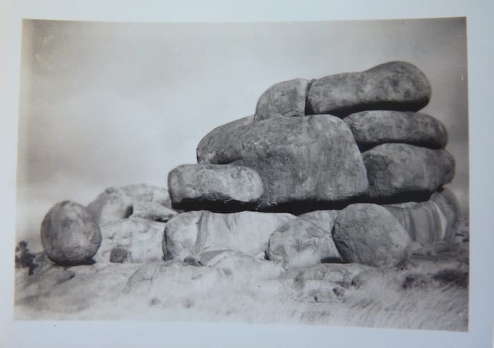 A photo Dad took in 1950. Devils Marbles.