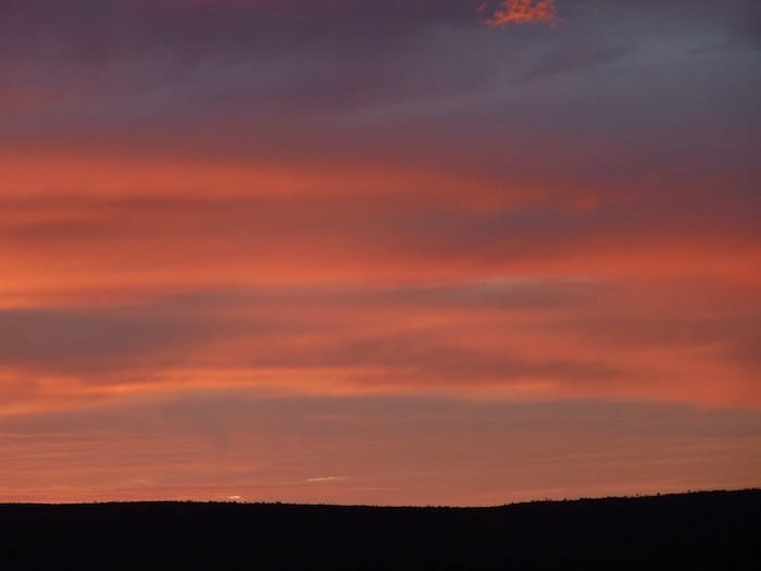 Incredible colours at sunrise. Devils Marbles.