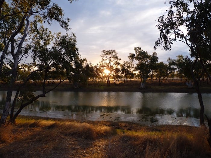 Billabong at Nowranie Campground, Camooweal Caves National Park