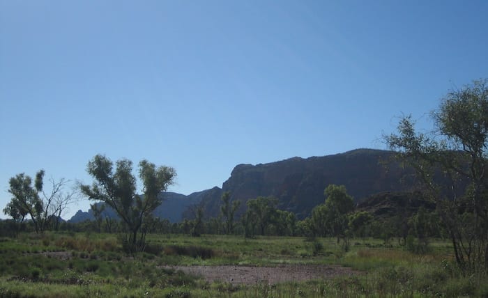 Spectacular scenery on the road into Purnululu National Park.