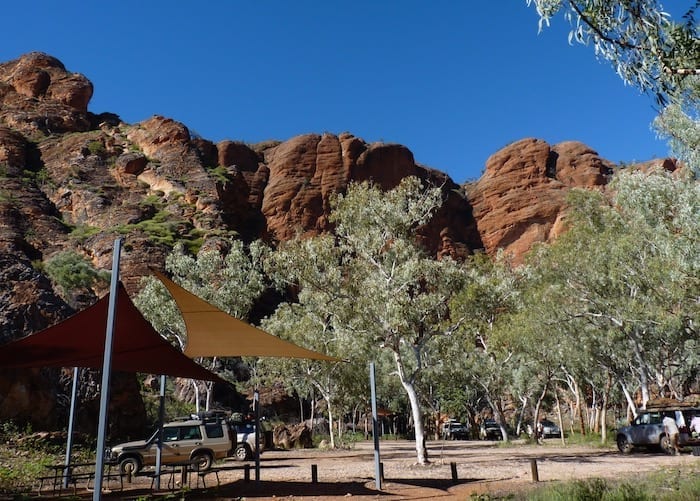 Mini Palms Gorge carpark, Purnululu National Park.